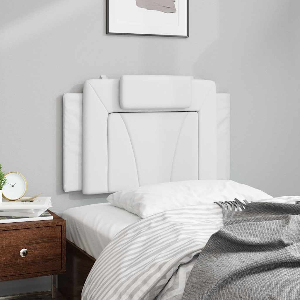 fehér műbőr fejtámla párna Viana 90 cm