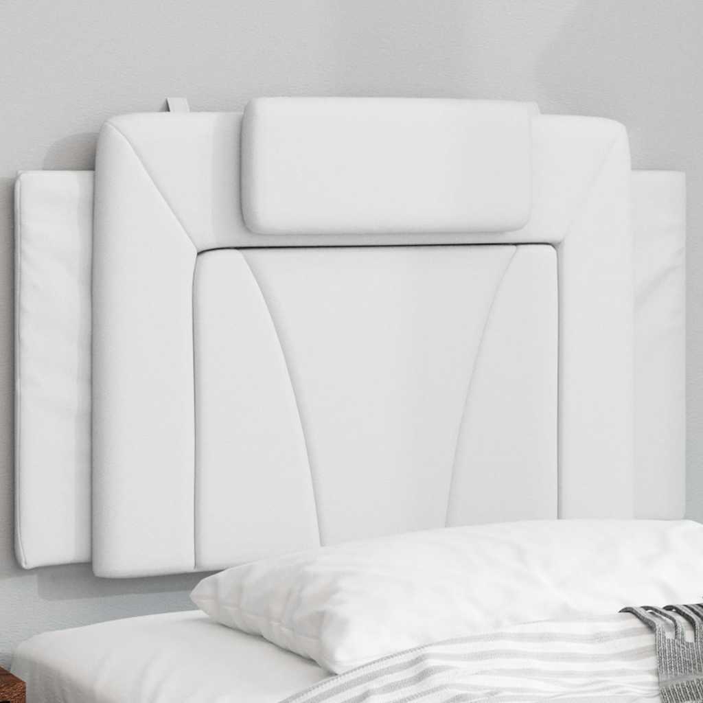 fehér műbőr fejtámla párna Viana 90 cm