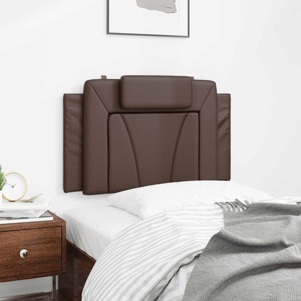 barna műbőr fejtámla párna Viana 90 cm