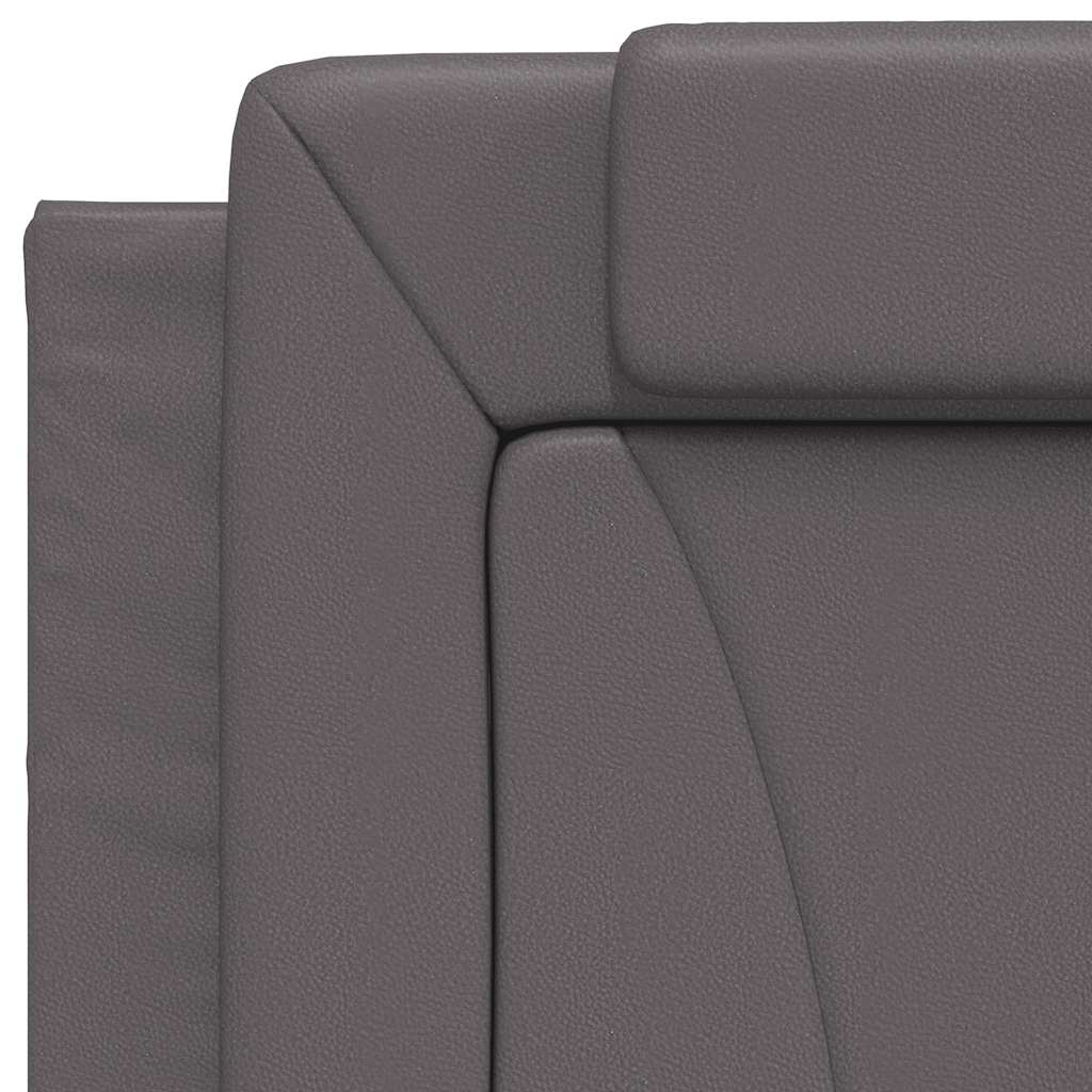 szürke műbőr fejtámla párna Viana 90 cm