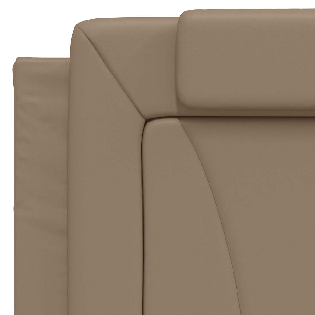 cappuccino színű műbőr fejtámla párna Viana 100 cm