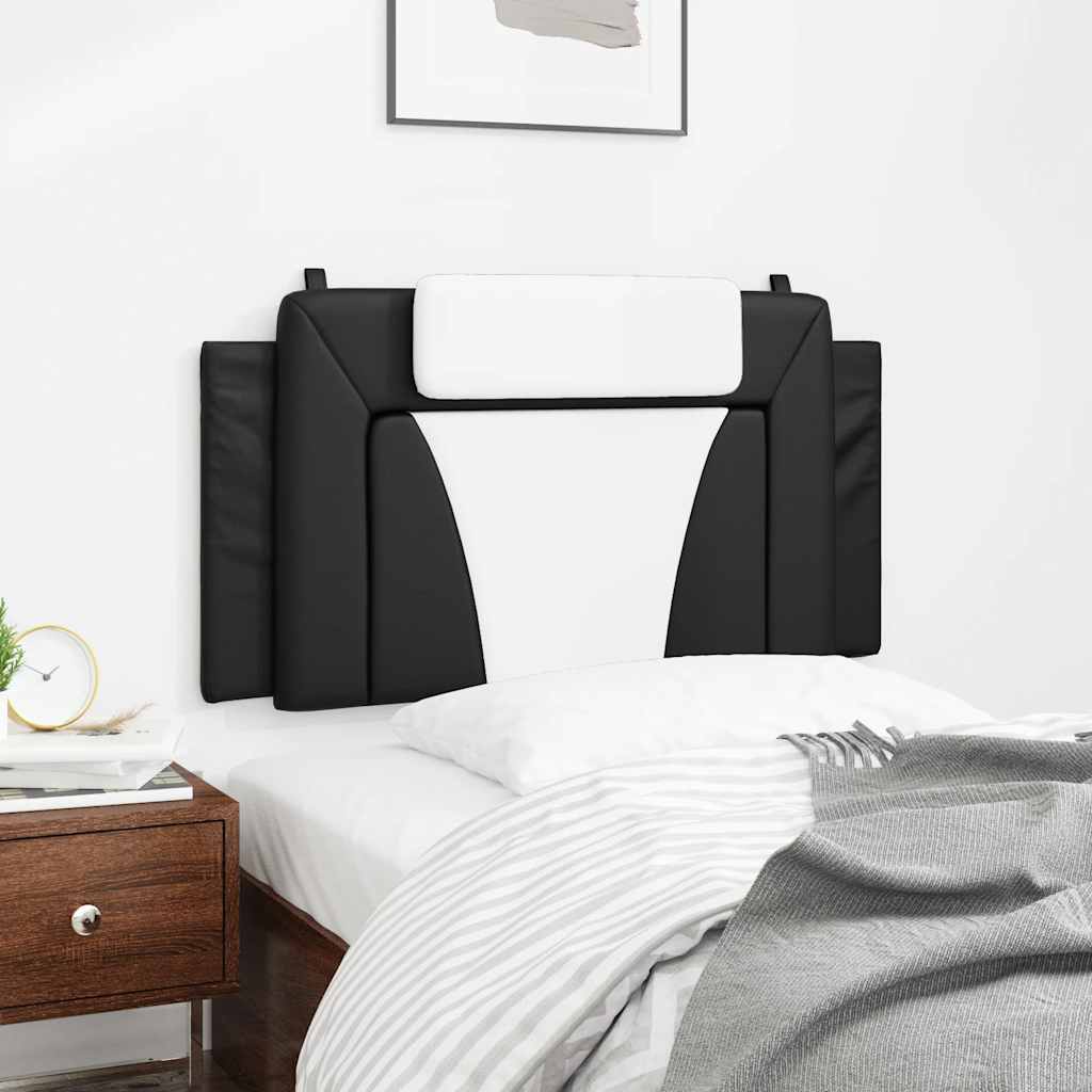 fekete és fehér műbőr fejtámla párna Viana 100 cm