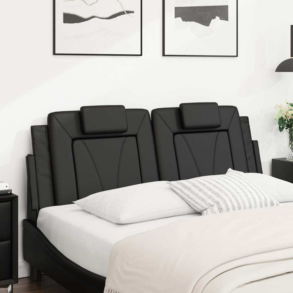 fekete műbőr fejtámla párna Viana 120 cm