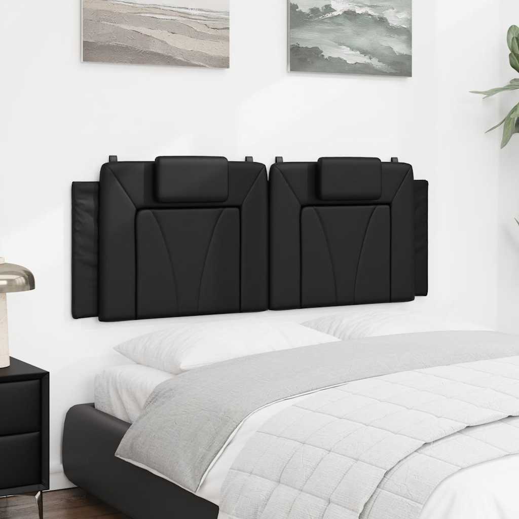 fekete műbőr fejtámla párna Viana 120 cm
