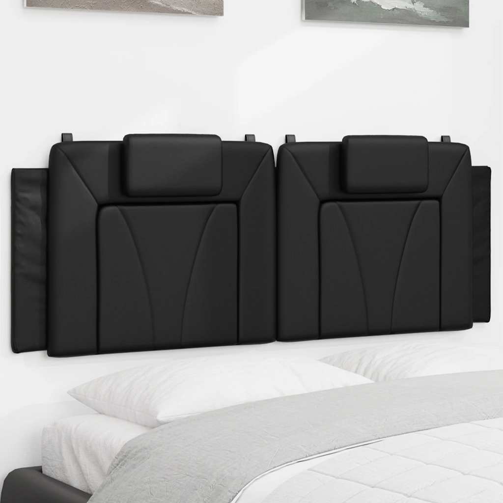 fekete műbőr fejtámla párna Viana 120 cm