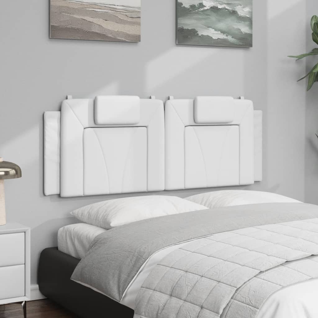 fehér műbőr fejtámla párna Viana 120 cm
