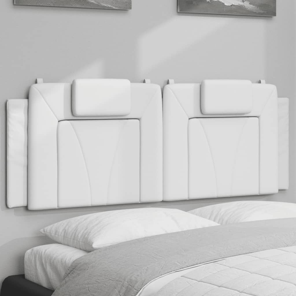 fehér műbőr fejtámla párna Viana 120 cm