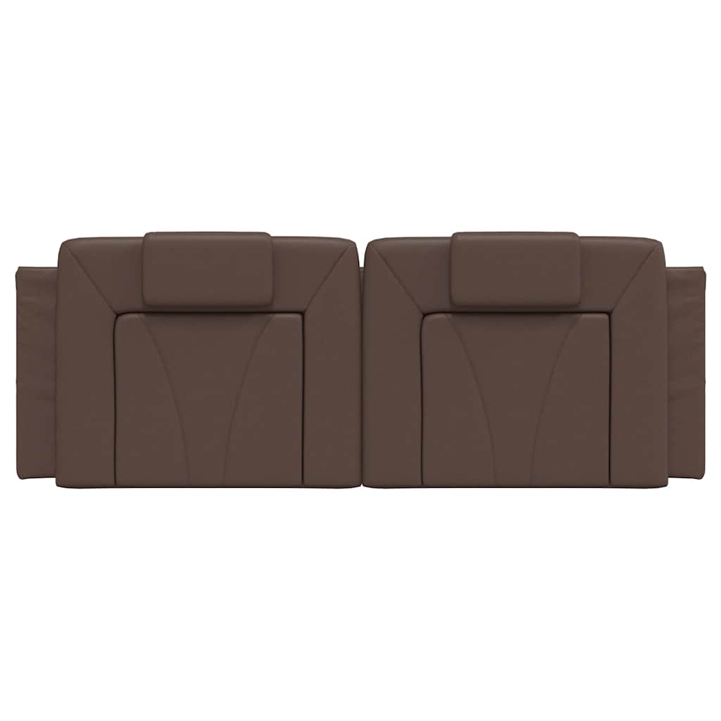barna műbőr fejtámla párna Viana 120 cm