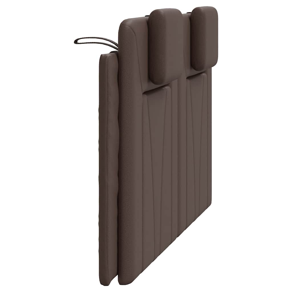 barna műbőr fejtámla párna Viana 120 cm