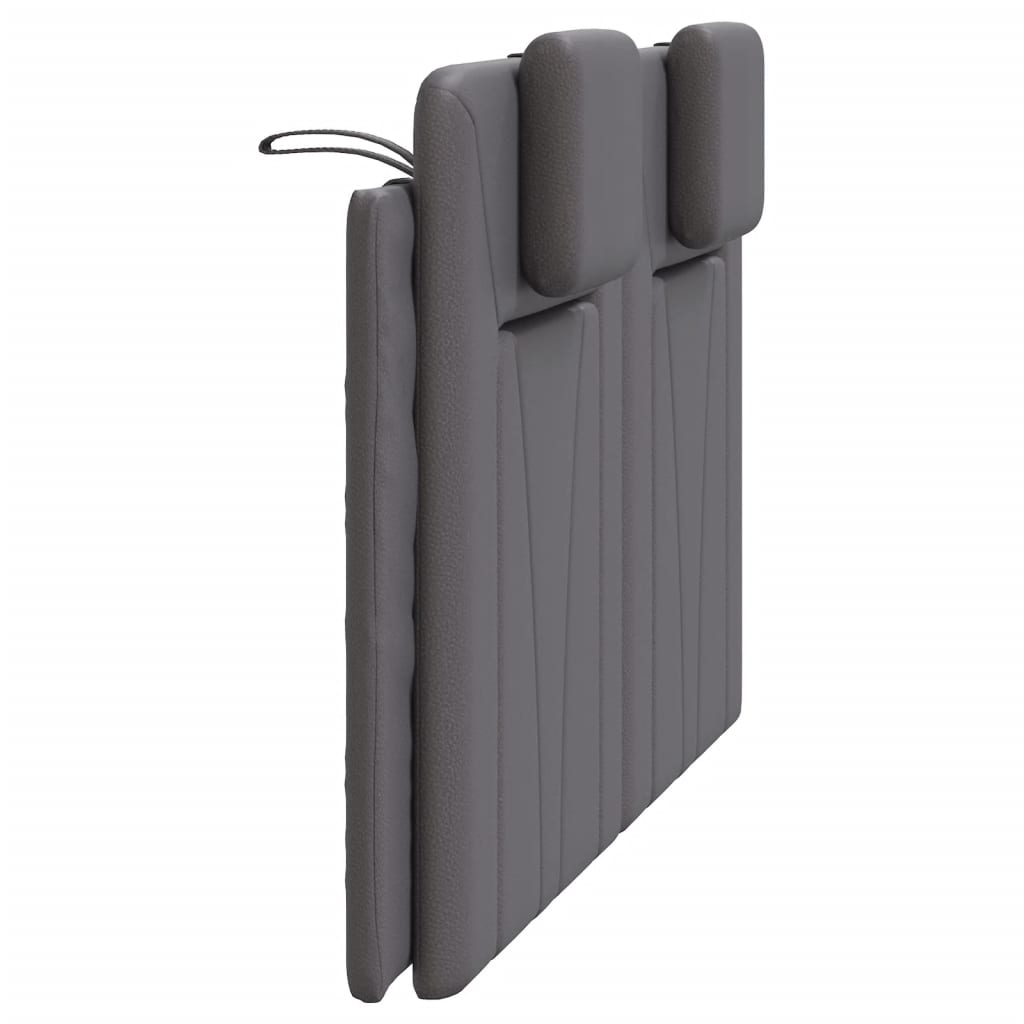 szürke műbőr fejtámla párna Viana 120 cm