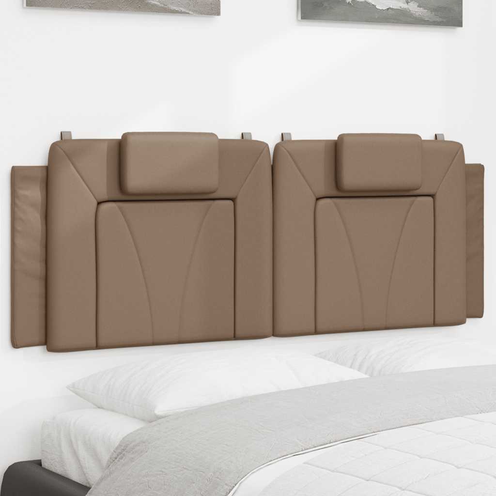 cappuccino színű műbőr fejtámla párna Viana 120 cm