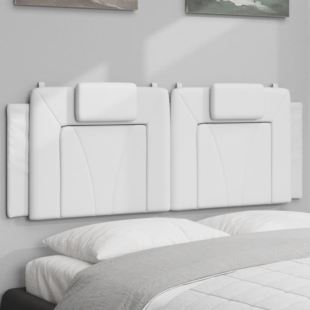 fehér műbőr fejtámla párna Viana 140 cm
