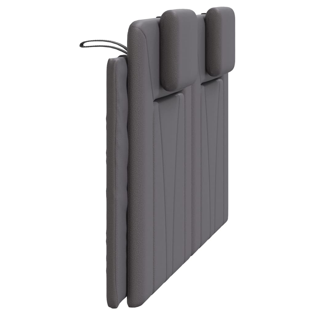 szürke műbőr fejtámla párna Viana 140 cm