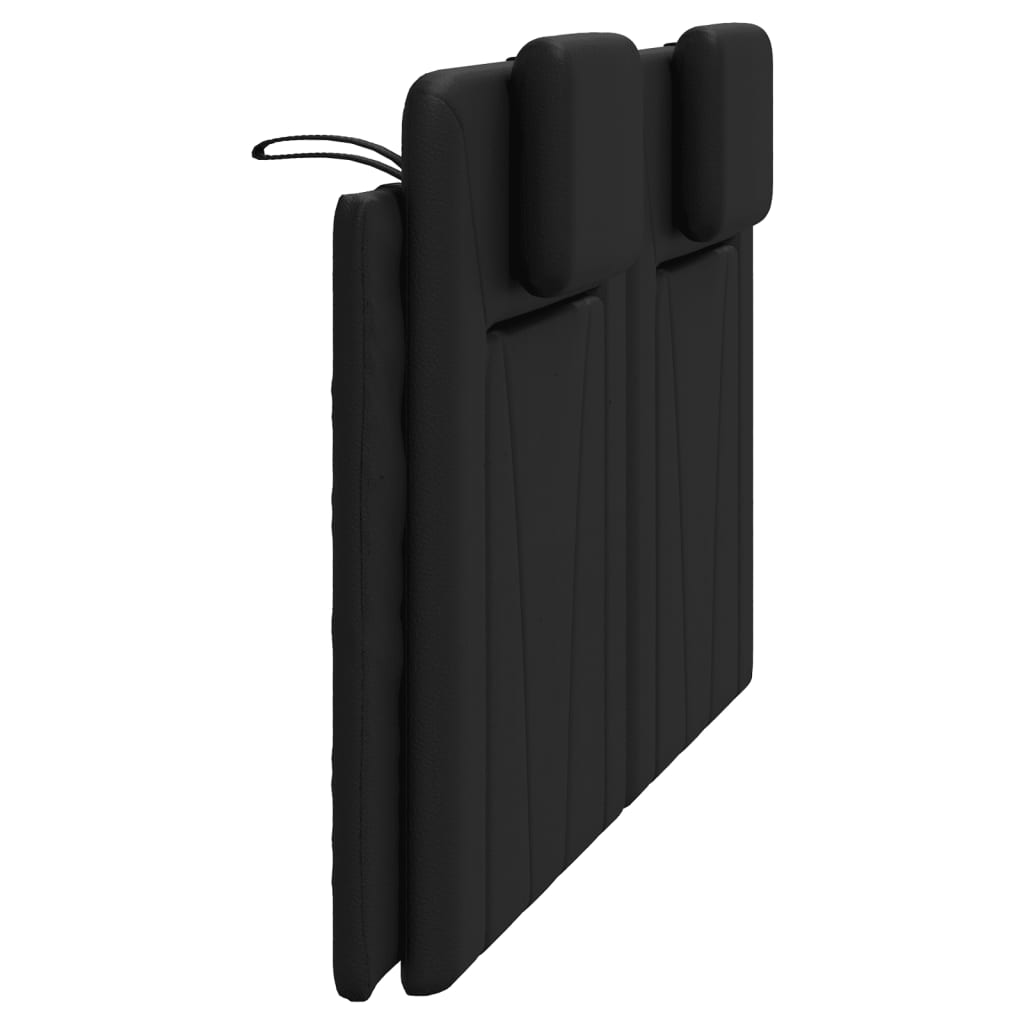 fekete műbőr fejtámla párna Viana 160 cm
