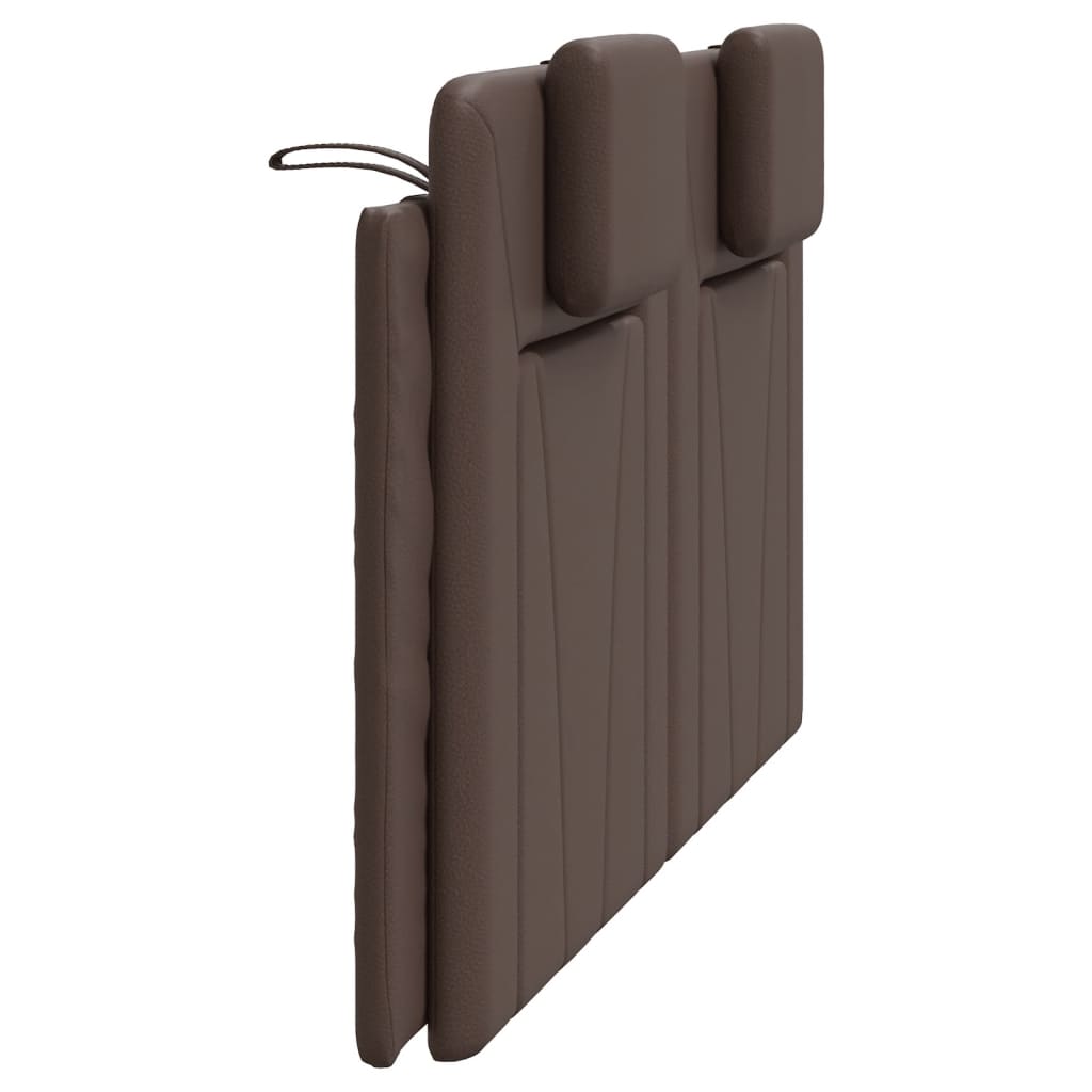 barna műbőr fejtámla párna Viana 160 cm