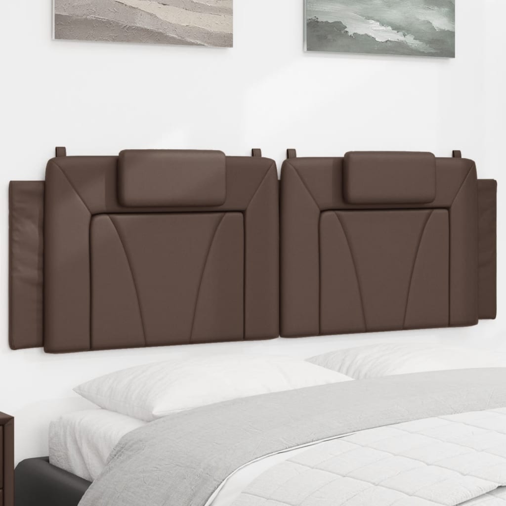 barna műbőr fejtámla párna Viana 160 cm