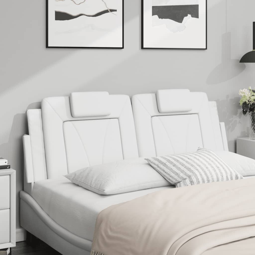 fehér műbőr fejtámla párna Viana 152 cm