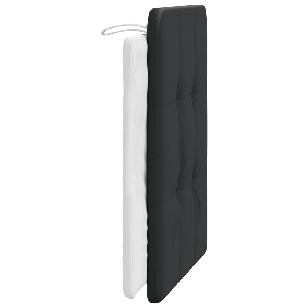 fekete és fehér műbőr fejtámla párna Zadar 90 cm