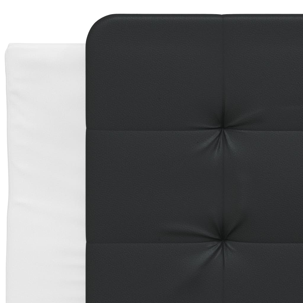 fekete és fehér műbőr fejtámla párna Zadar 90 cm