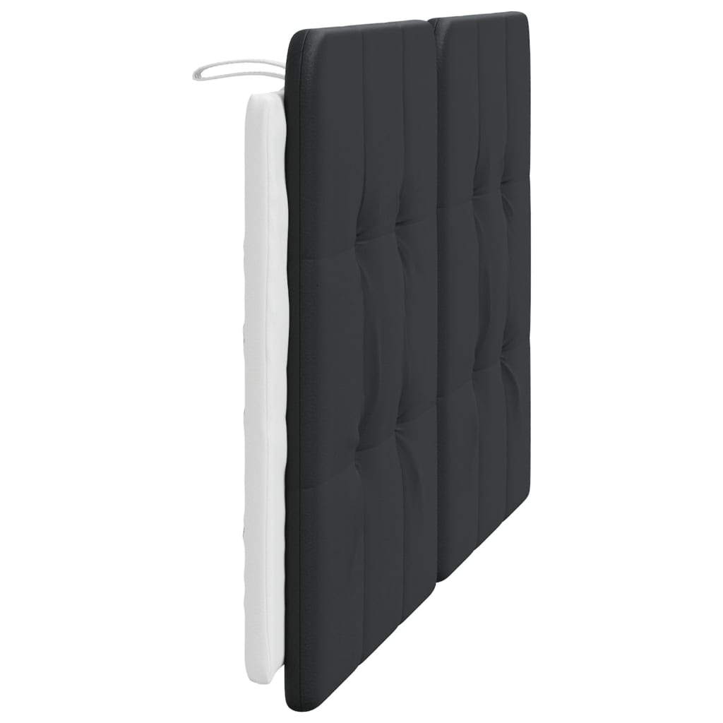 fekete és fehér műbőr fejtámla párna Zadar 120 cm