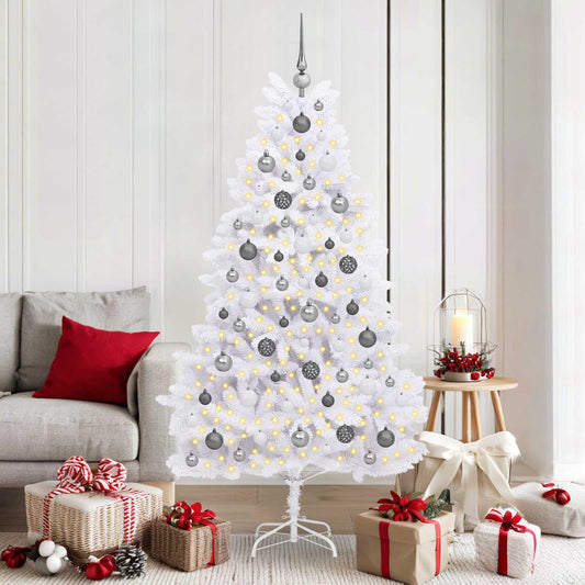 Mű karácsonyfa Fehér 90 x 90 x 180 cm PVC és fém