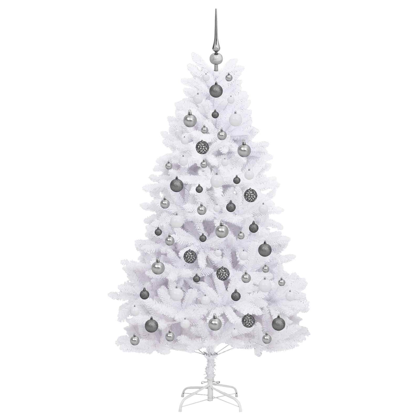 Mű karácsonyfa Fehér 90 x 90 x 180 cm PVC és fém