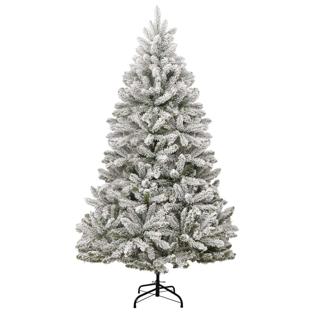 csuklópántos műkarácsonyfa 300 LED-del és gömbökkel 180 cm