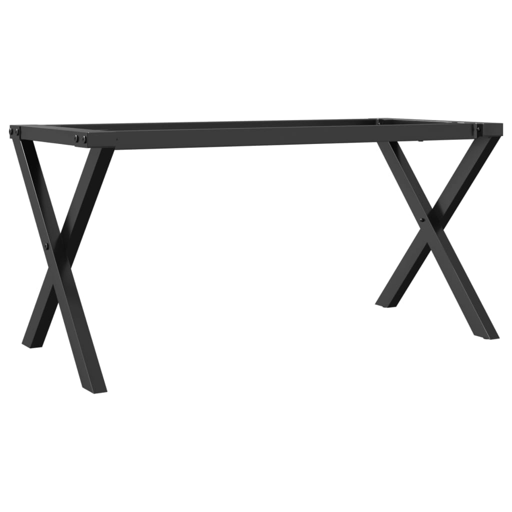 acél dohányzóasztallábak X-alakú vázzal 80 x 40 x 43 cm
