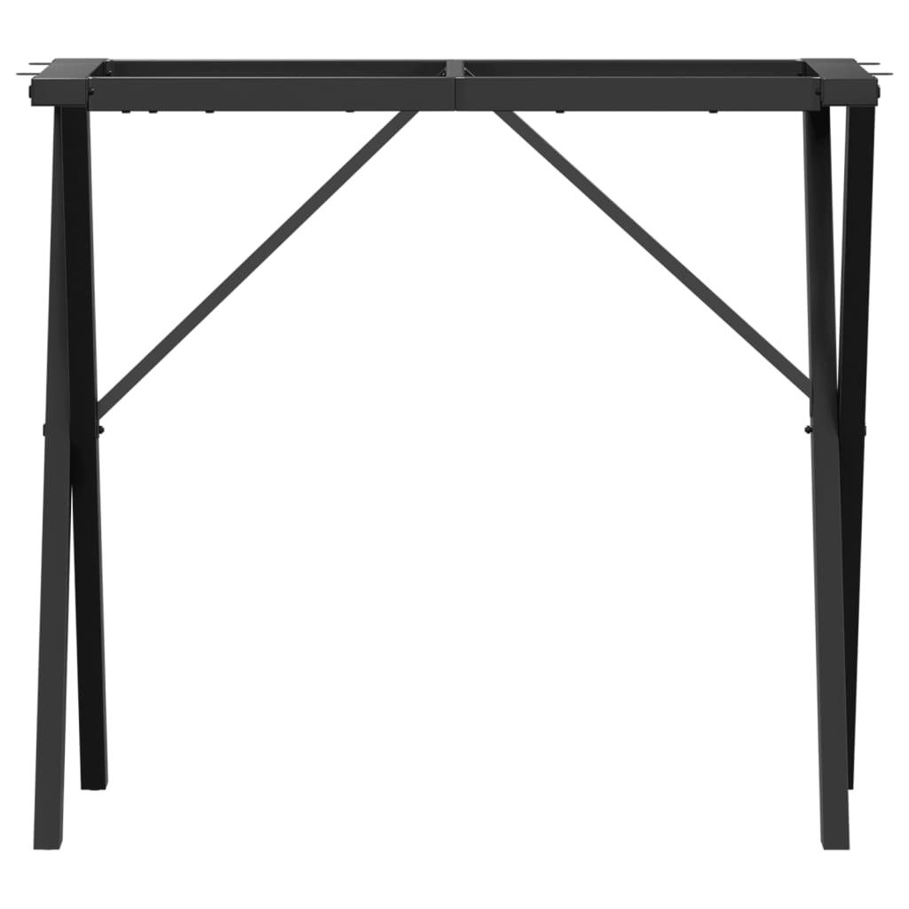 acél dohányzóasztallábak X-alakú vázzal 80 x 40 x 73 cm