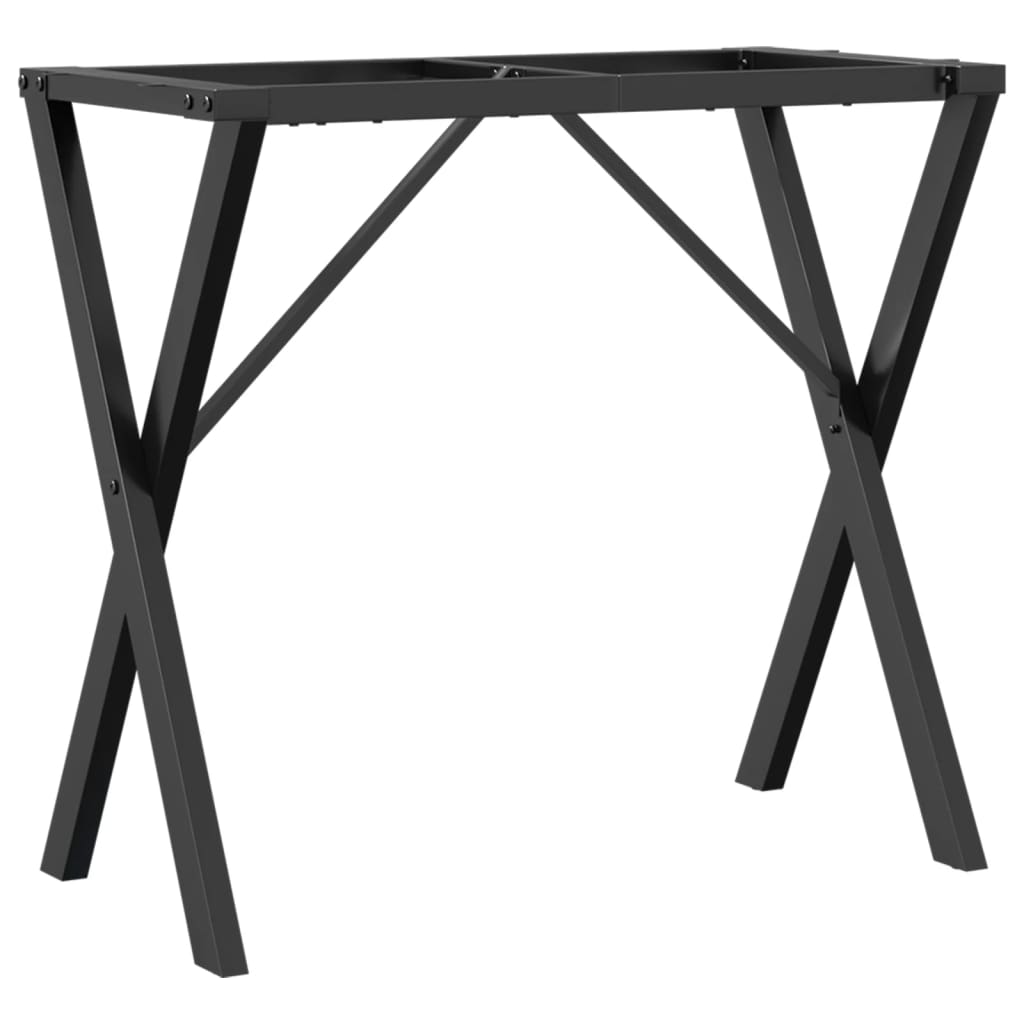 acél dohányzóasztallábak X-alakú vázzal 80 x 40 x 73 cm