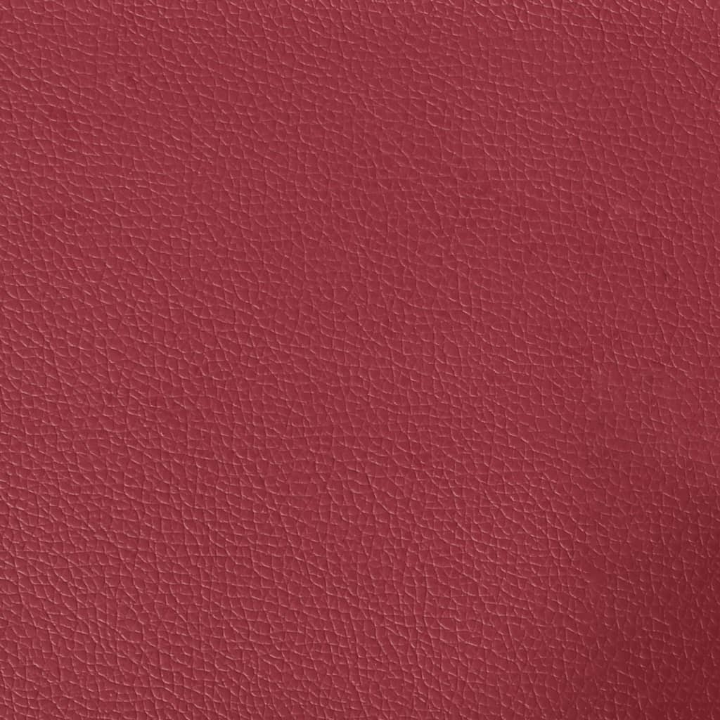 3 részes bordó műbőr Chesterfield kanapégarnitúra