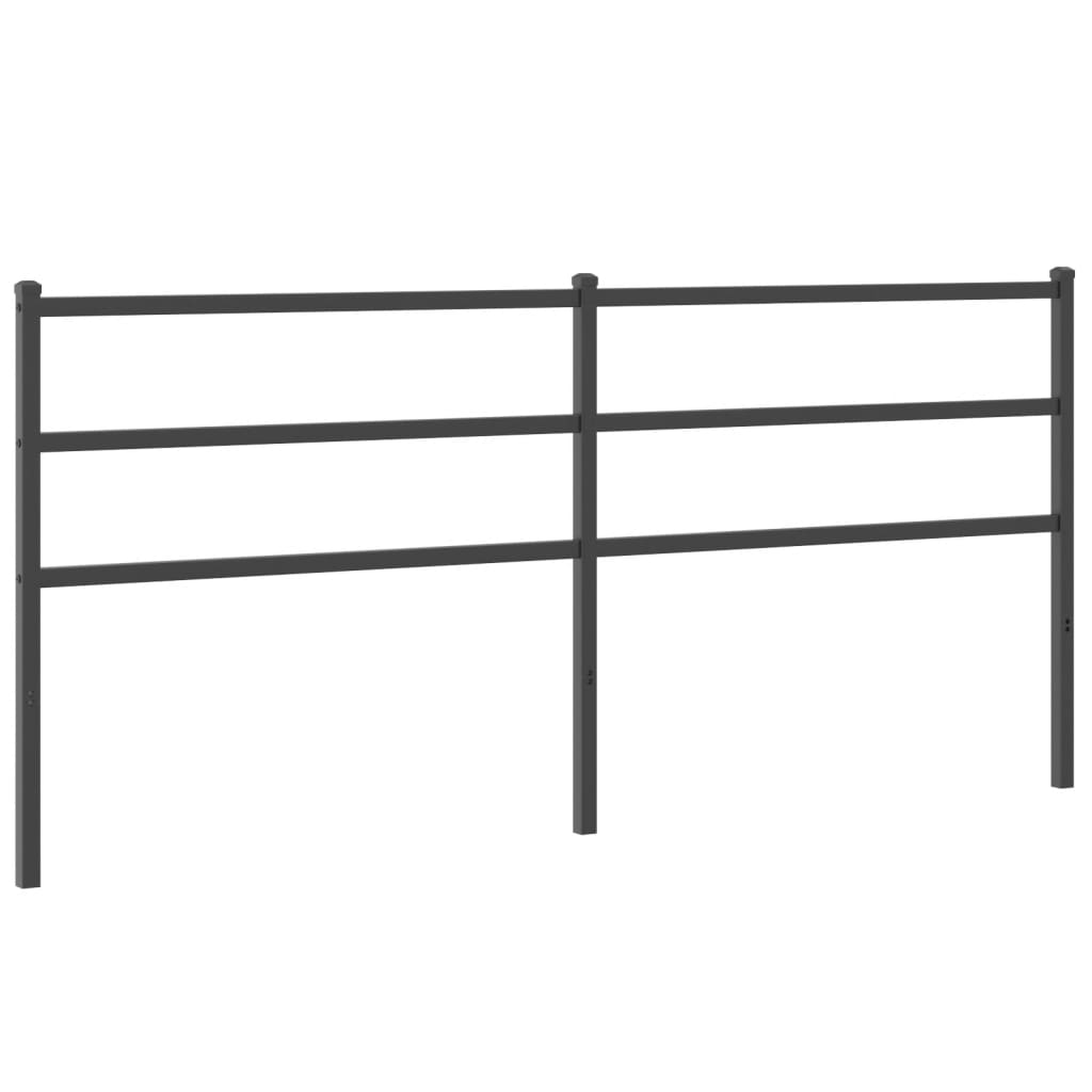 fekete fém csere fejtámla 193 cm