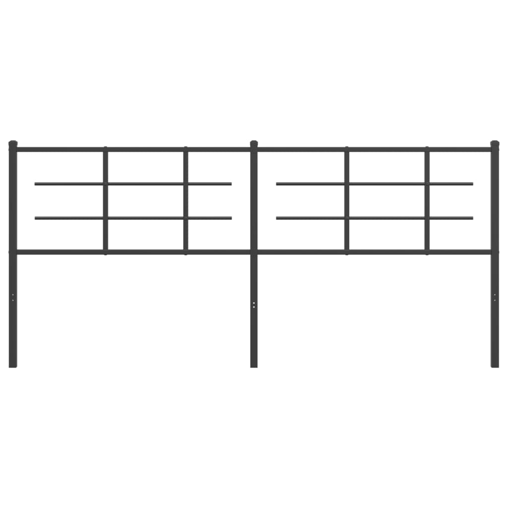fekete fém csere fejtámla 200 cm
