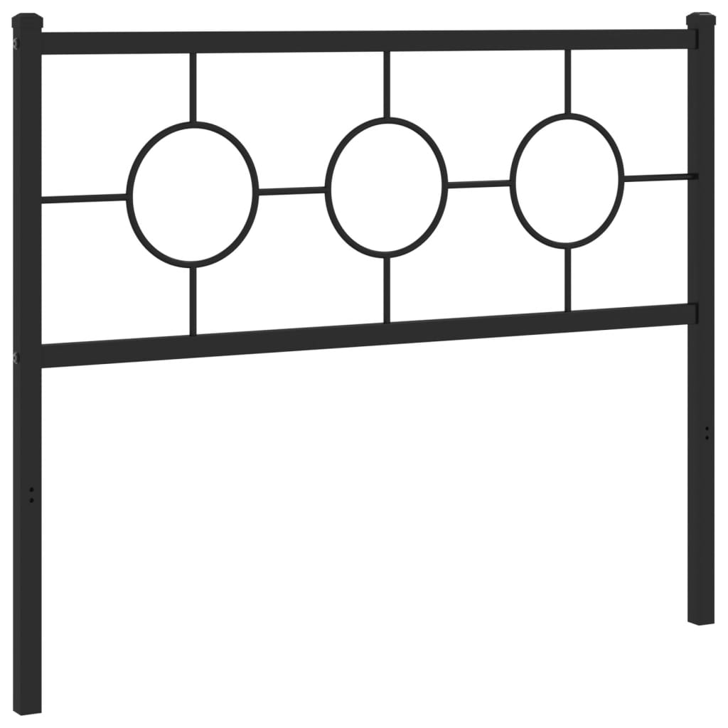 fekete fém csere fejtámla 107 cm