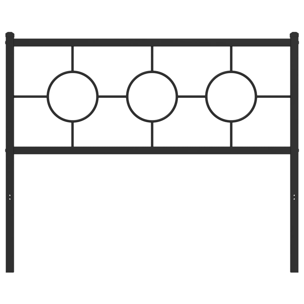 fekete fém csere fejtámla 107 cm