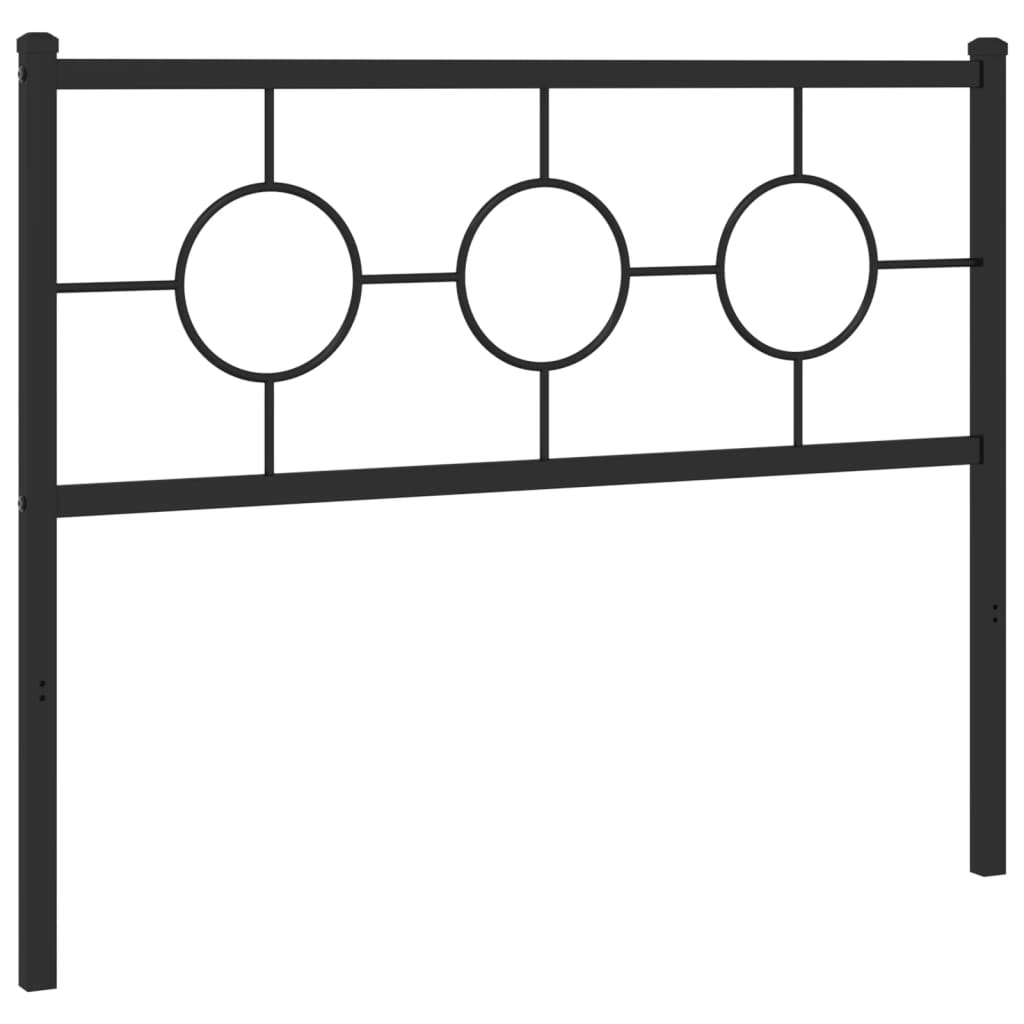 fekete fém csere fejtámla 107 cm