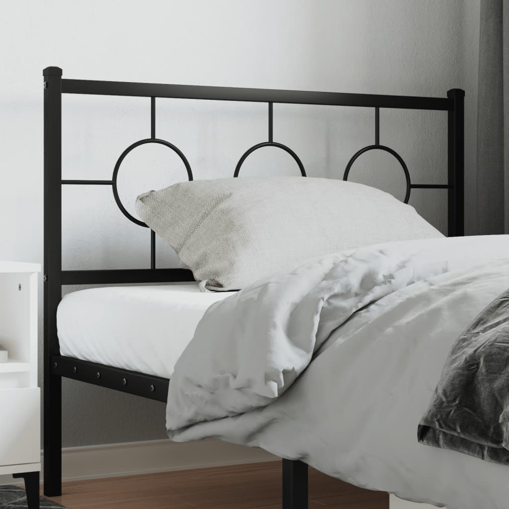 fekete fém csere fejtámla 107 cm