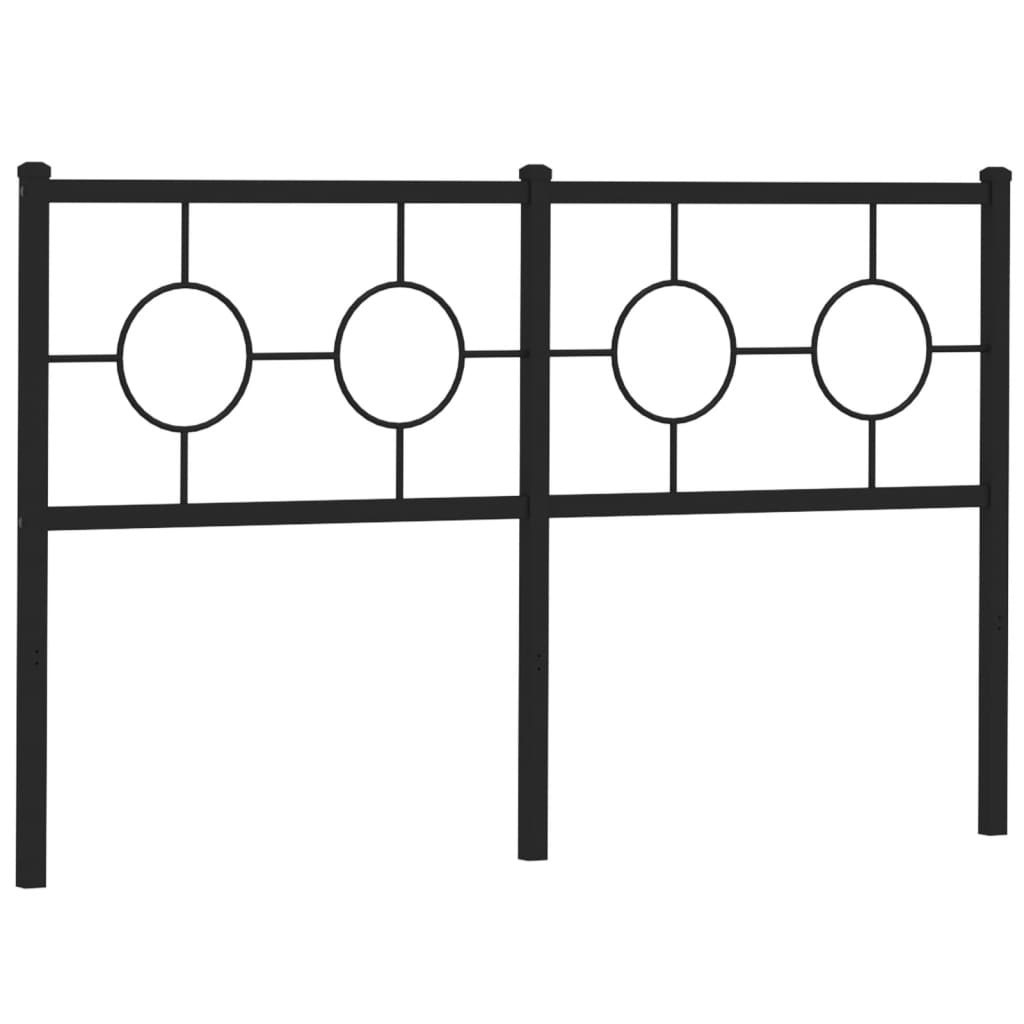 fekete fém csere fejtámla 150 cm
