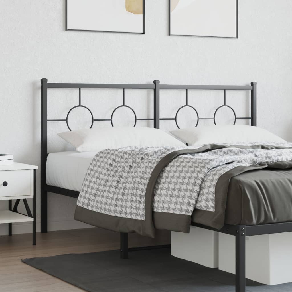 fekete fém csere fejtámla 150 cm