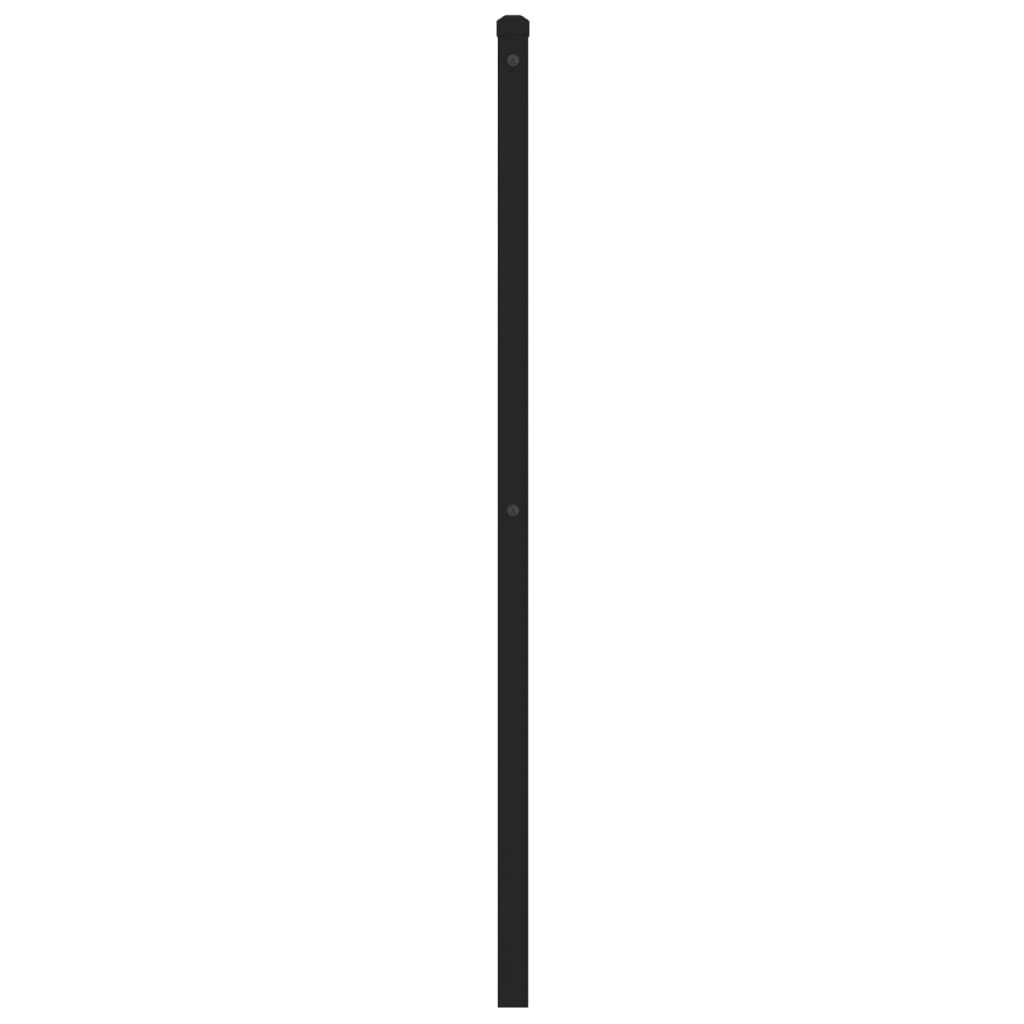 fekete fém csere fejtámla 160 cm