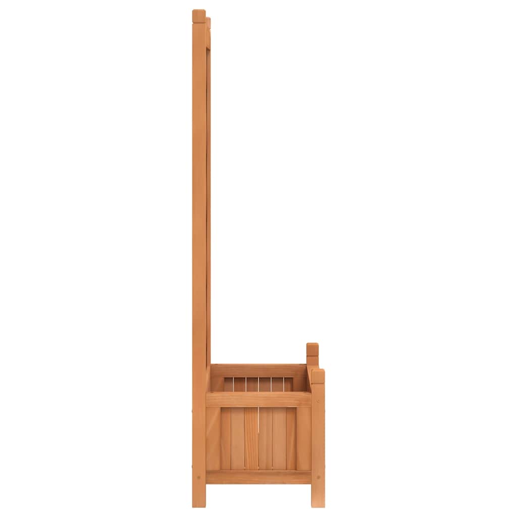tömör fenyőfa virágláda ráccsal 55 x 29,5 x 110 cm
