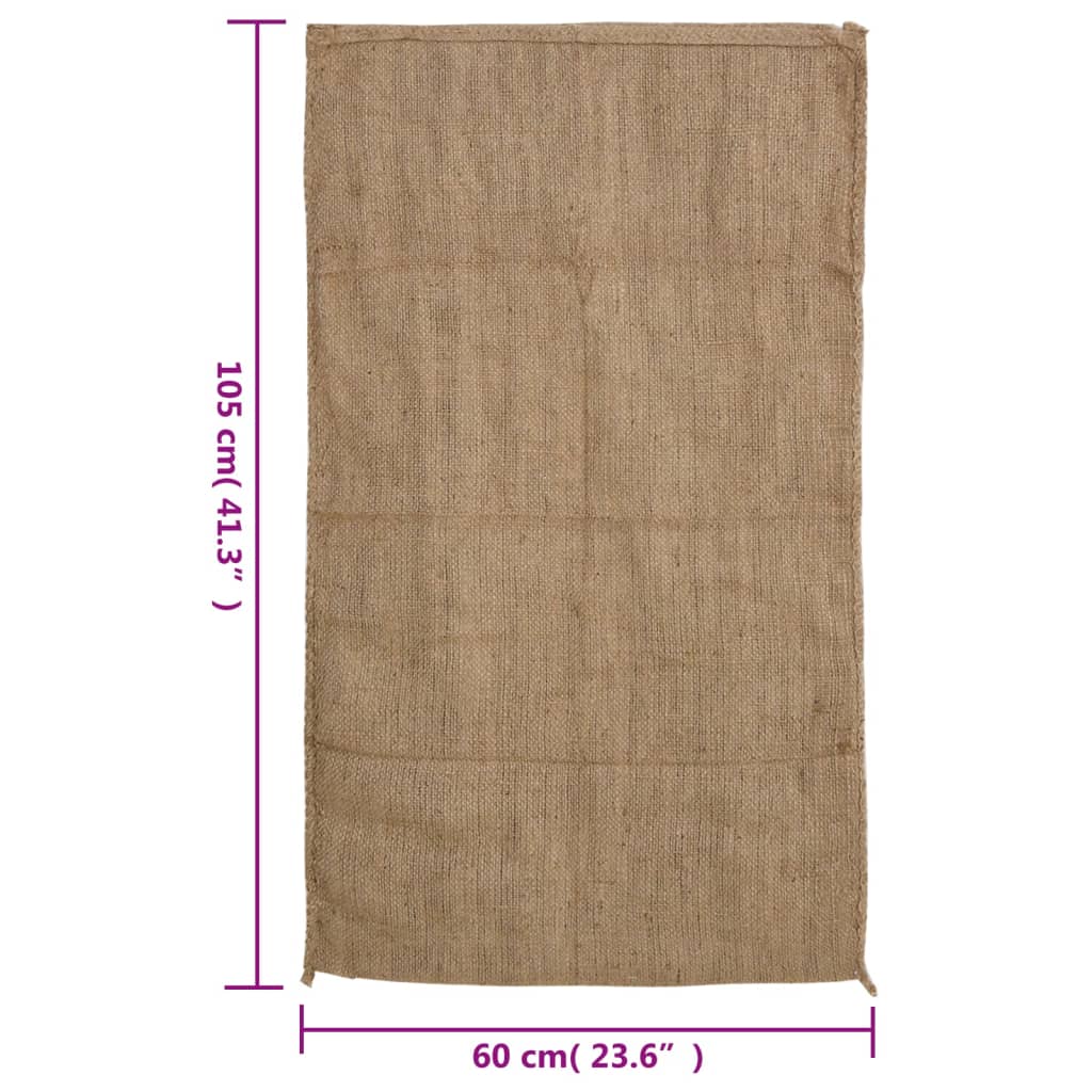 5 db jutazsák 60 x 105 cm 100% juta 340 gsm