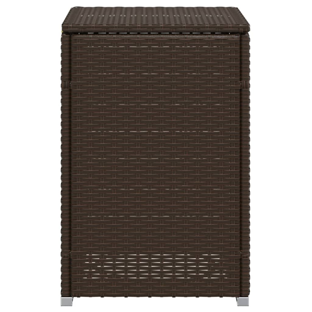 barna polyrattan propántartály borító asztal 40 x 40 x 60 cm