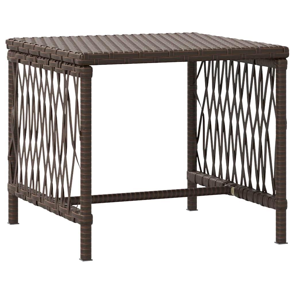 Napozó 3 pcs Barna és Krémfehér 200 x 55 x 92 cm polirattan
