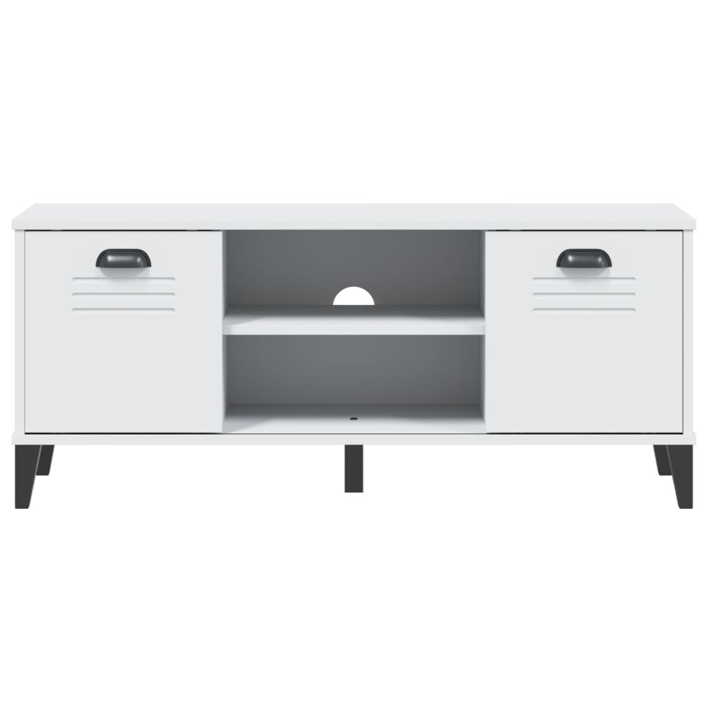 VIKEN fehér szerelt fa cipőtároló pad 106 x 35 x 45 cm