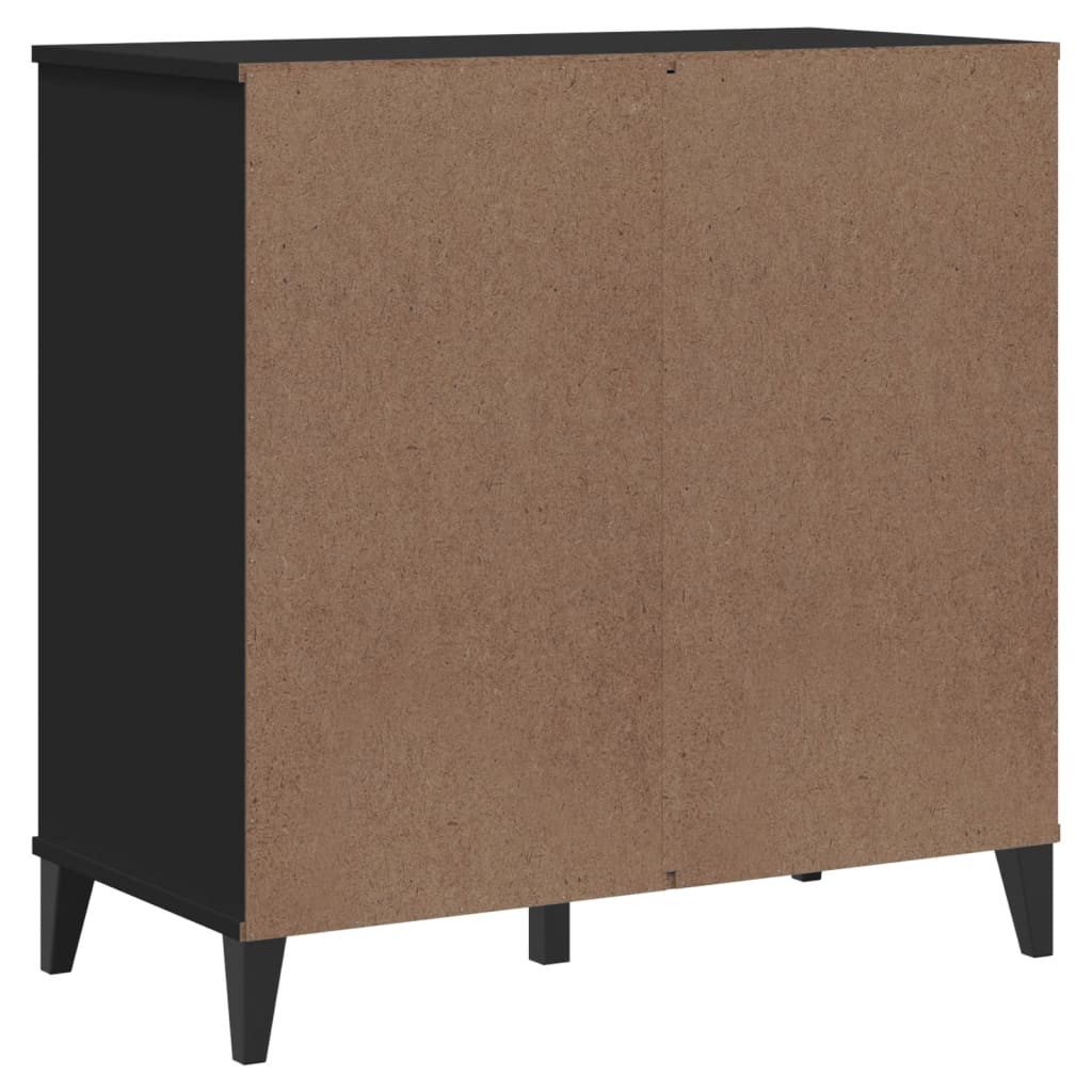VIKEN fekete szerelt fa tálalószekrény 80 x 40 x 80 cm