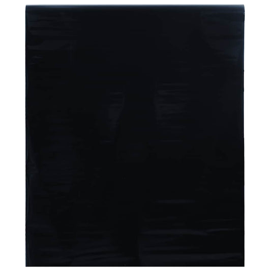 matt fekete PVC statikus ablakfólia 45 x 2000 cm