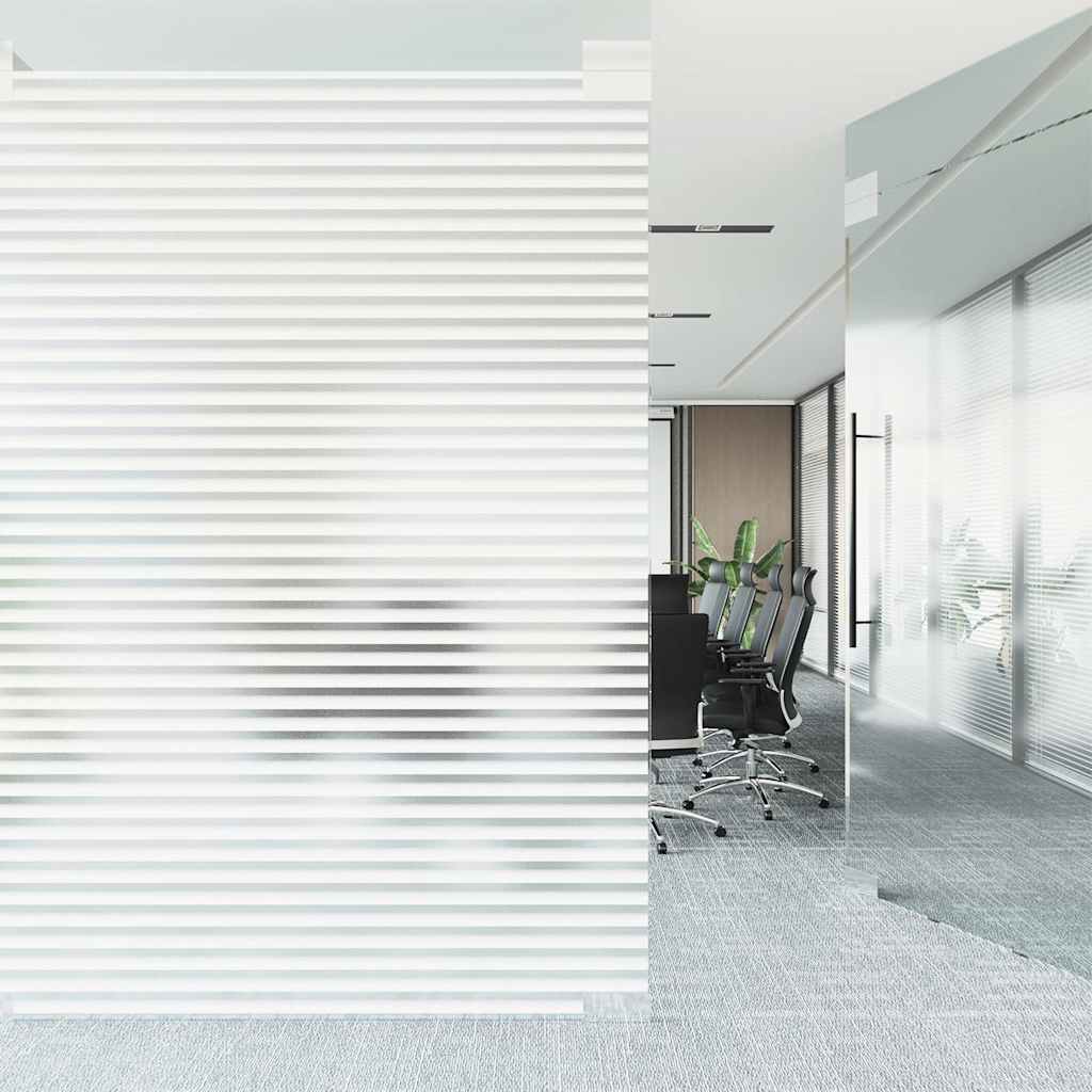 matt csíkos mintás PVC ablakfólia 90 x 500 cm
