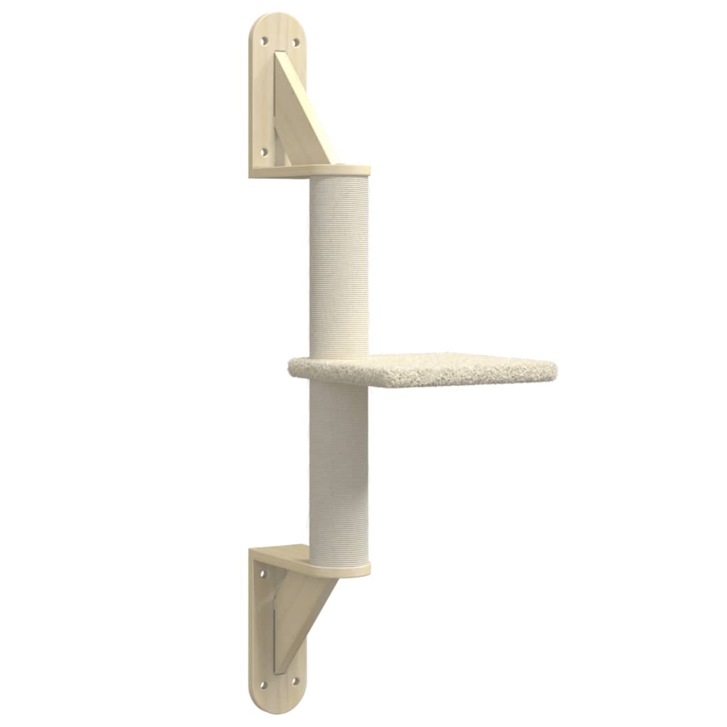 krémszínű falra szerelhető kaparófa 85,5 cm
