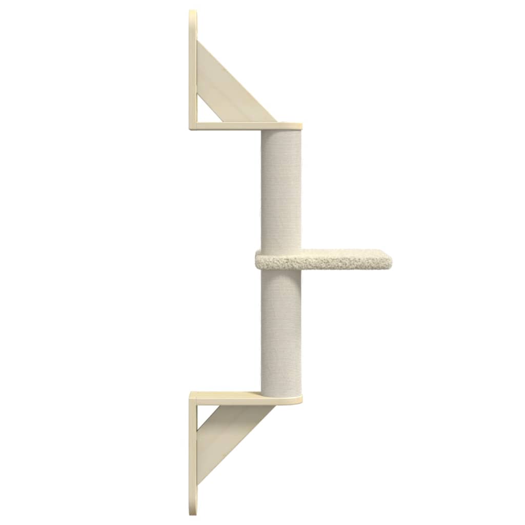 krémszínű falra szerelhető kaparófa 85,5 cm